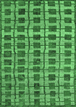 Abstract Emerald Green Modern Rug, abs5062emgrn