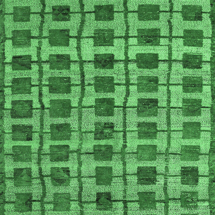 Abstract Emerald Green Modern Rug, abs5062emgrn