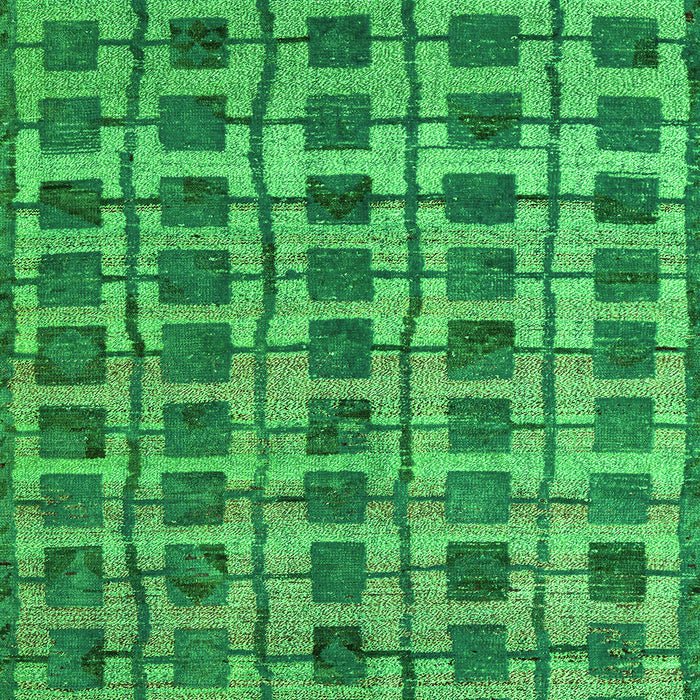 Machine Washable Abstract Green Modern Area Rugs, wshabs5062grn