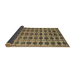 Sideview of Abstract Brown Modern Rug, abs5062brn