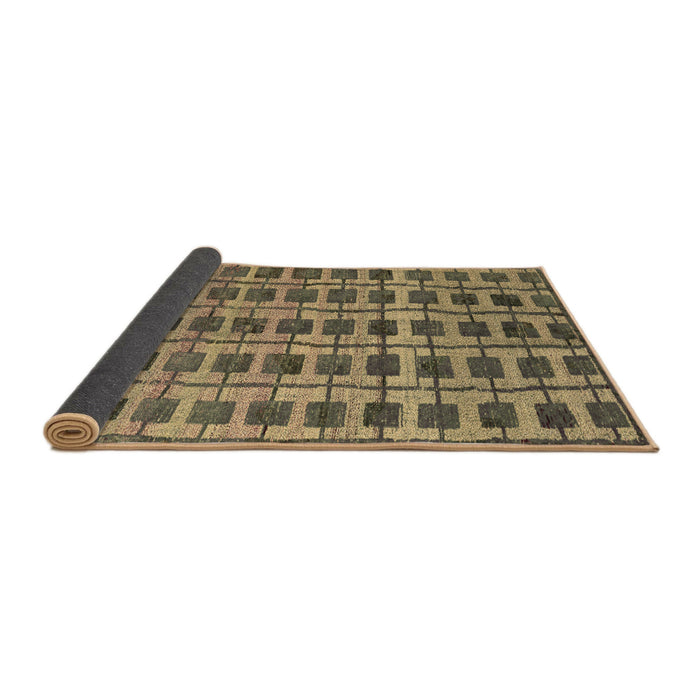 Sideview of Abstract Brown Modern Rug, abs5062brn