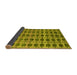 Sideview of Abstract Yellow Modern Rug, abs5062yw