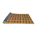 Sideview of Abstract Orange Modern Rug, abs5062org