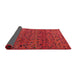 Sideview of Abstract Red Modern Rug, abs5063