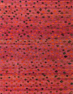 Machine Washable Abstract Red Rug, wshabs5063