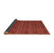 Sideview of Abstract Brown Modern Rug, abs5063brn