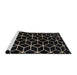 Sideview of Machine Washable Abstract Coffee Brown Rug, wshabs5064