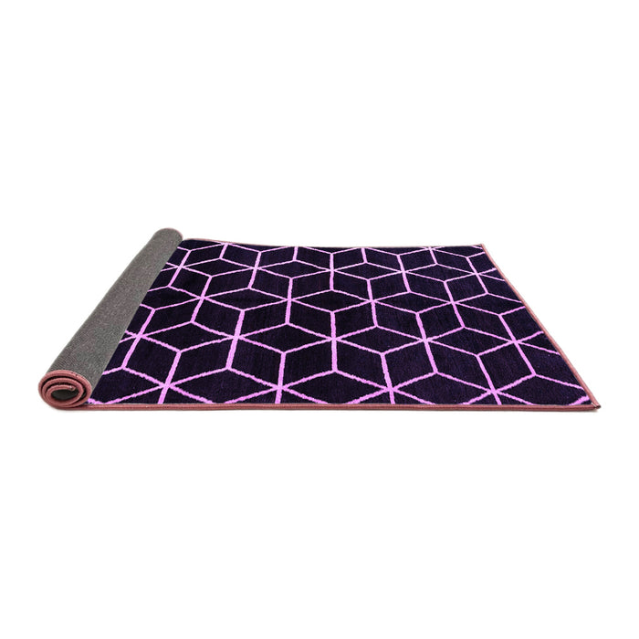 Sideview of Abstract Purple Modern Rug, abs5064pur