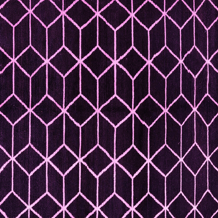 Square Machine Washable Abstract Pink Modern Rug, wshabs5064pnk