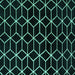 Square Machine Washable Abstract Turquoise Modern Area Rugs, wshabs5064turq