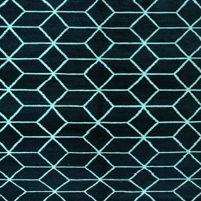 Square Abstract Light Blue Modern Rug, abs5064lblu