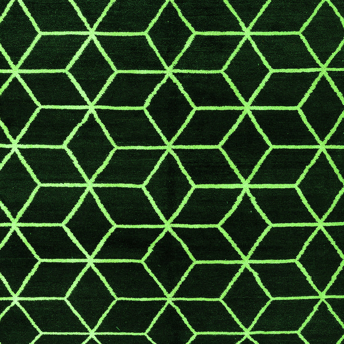 Machine Washable Abstract Green Modern Area Rugs, wshabs5064grn