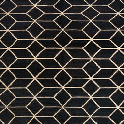 Square Abstract Coffee Brown Modern Rug, abs5064