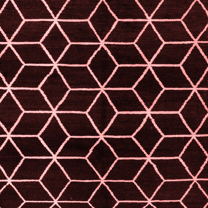 Machine Washable Abstract Red Modern Rug, wshabs5064red