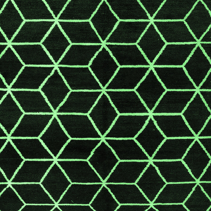 Abstract Emerald Green Modern Rug, abs5064emgrn