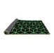 Sideview of Abstract Emerald Green Modern Rug, abs5064emgrn