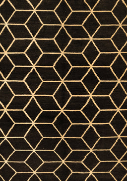 Abstract Brown Modern Rug, abs5064brn