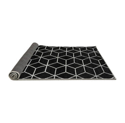Sideview of Abstract Gray Modern Rug, abs5064gry