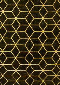 Abstract Yellow Modern Rug, abs5064yw