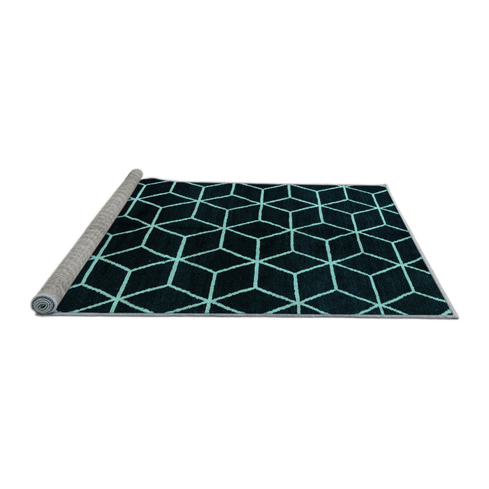 Sideview of Machine Washable Abstract Light Blue Modern Rug, wshabs5064lblu