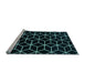 Sideview of Machine Washable Abstract Light Blue Modern Rug, wshabs5064lblu