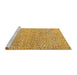 Sideview of Machine Washable Abstract Orange Rug, wshabs5065