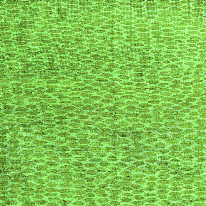 Square Machine Washable Abstract Green Modern Area Rugs, wshabs5065grn