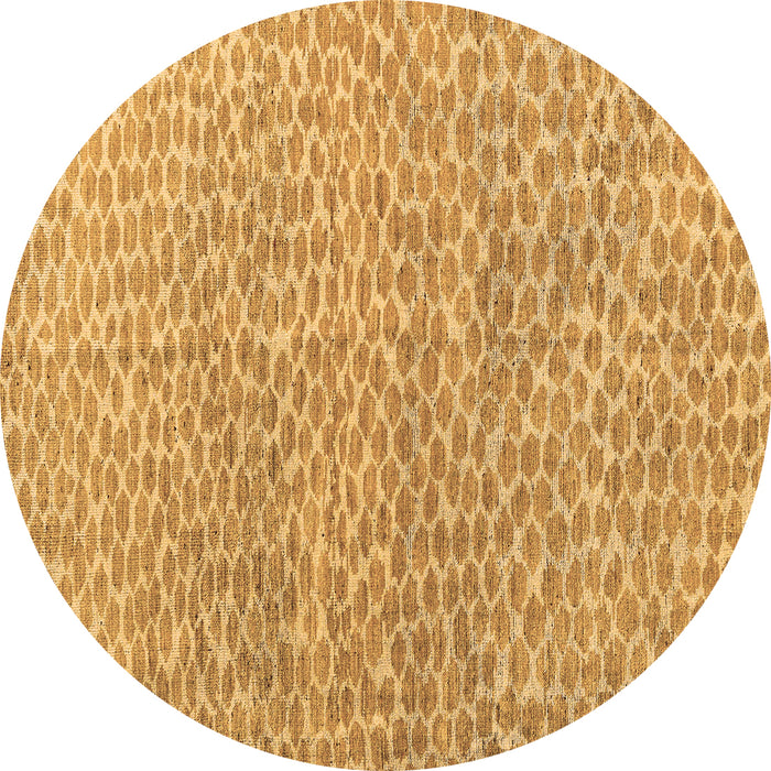 Round Machine Washable Abstract Brown Modern Rug, wshabs5065brn