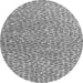 Round Machine Washable Abstract Gray Modern Rug, wshabs5065gry