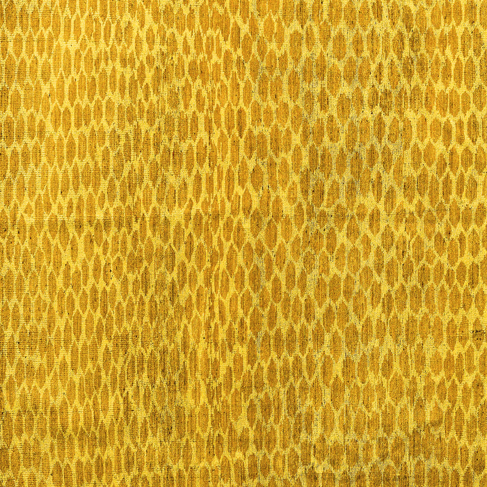 Square Machine Washable Abstract Yellow Modern Rug, wshabs5065yw