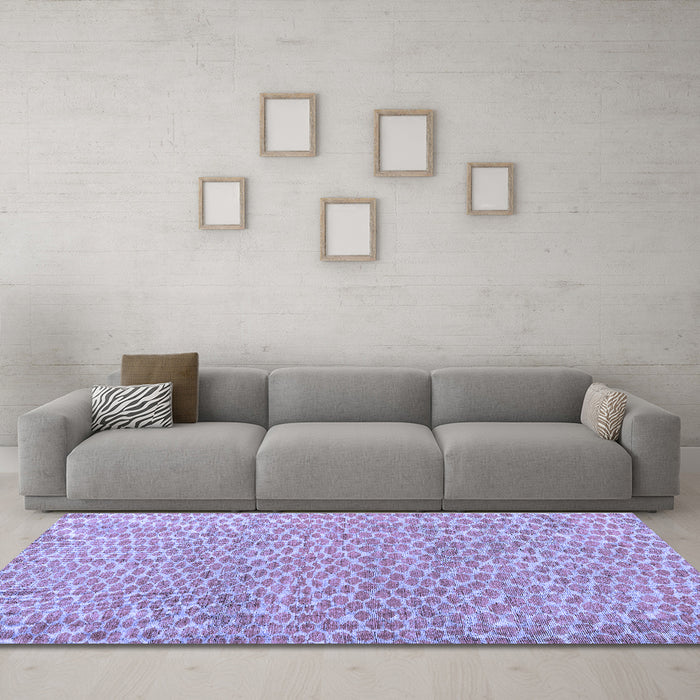 Machine Washable Abstract Blue Modern Rug in a Living Room, wshabs5065blu