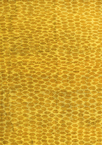 Abstract Yellow Modern Rug, abs5065yw