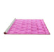 Sideview of Machine Washable Solid Pink Modern Rug, wshabs5066pnk