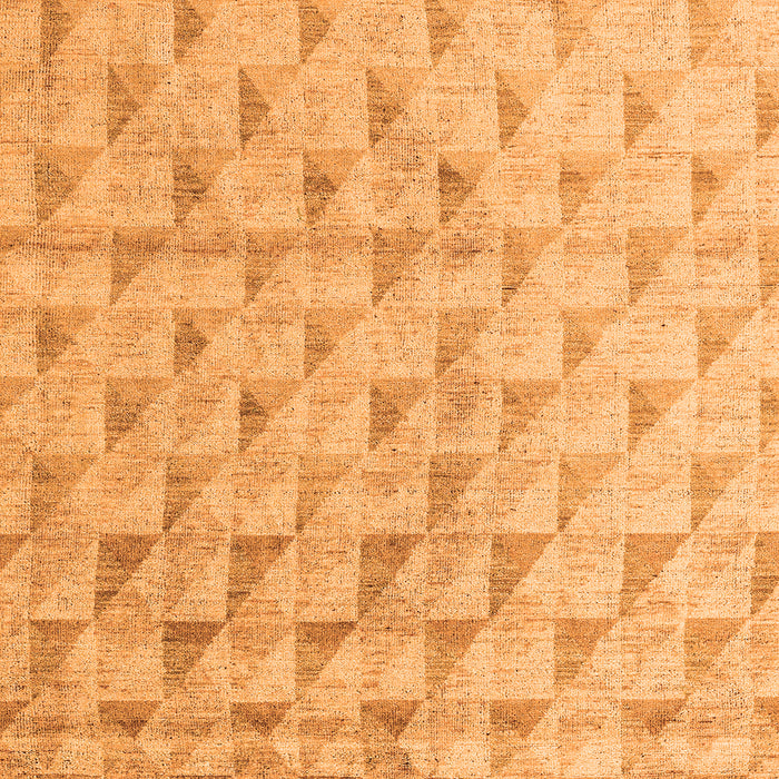 Square Solid Orange Modern Rug, abs5066org