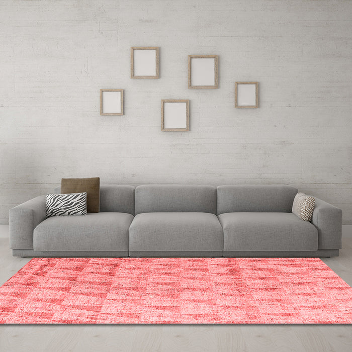 Modern Red Washable Rugs