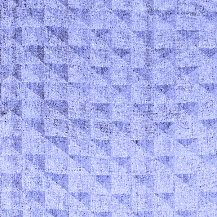 Square Solid Blue Modern Rug, abs5066blu