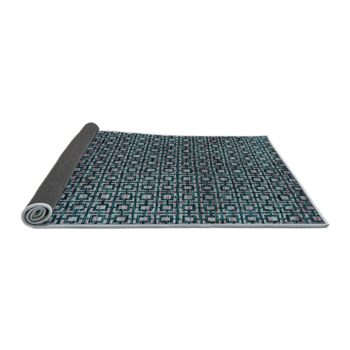 Sideview of Abstract Light Blue Modern Rug, abs5067lblu