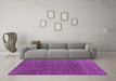 Machine Washable Abstract Purple Modern Area Rugs in a Living Room, wshabs5067pur