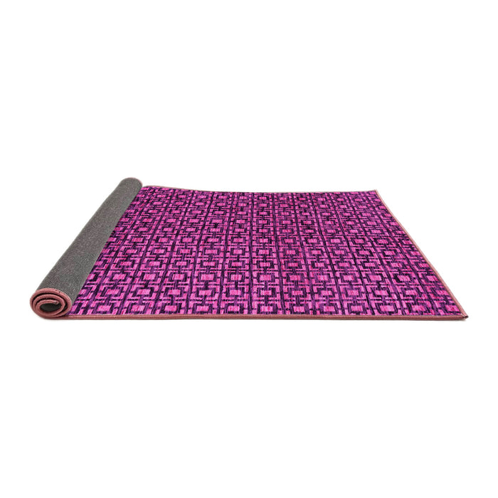 Sideview of Abstract Pink Modern Rug, abs5067pnk