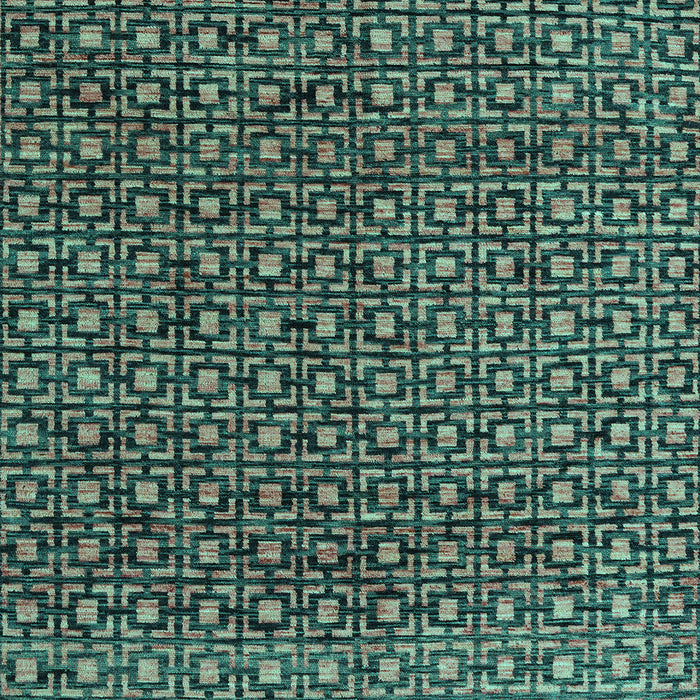 Machine Washable Abstract Turquoise Modern Area Rugs, wshabs5067turq