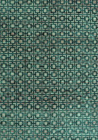 Abstract Turquoise Modern Rug, abs5067turq