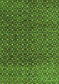 Abstract Green Modern Rug, abs5067grn