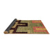 Sideview of Abstract Brown Modern Rug, abs5068brn