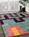 Machine Washable Abstract Velvet Maroon Purple Rug in a Family Room, wshabs5068