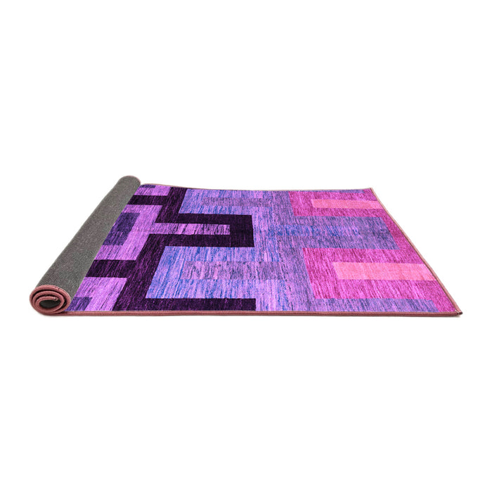 Sideview of Abstract Purple Modern Rug, abs5068pur