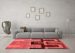 Modern Red Washable Rugs