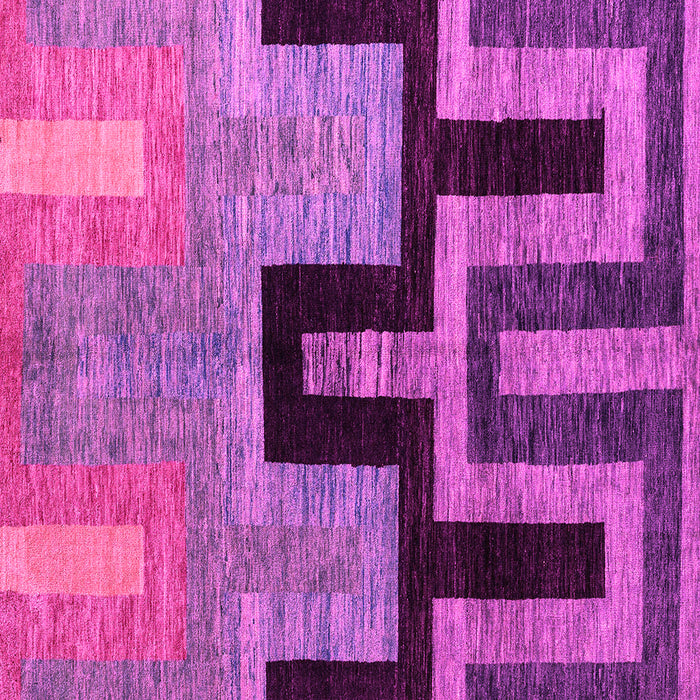Square Machine Washable Abstract Pink Modern Rug, wshabs5068pnk