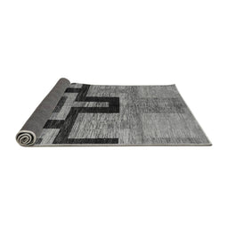 Sideview of Abstract Gray Modern Rug, abs5068gry