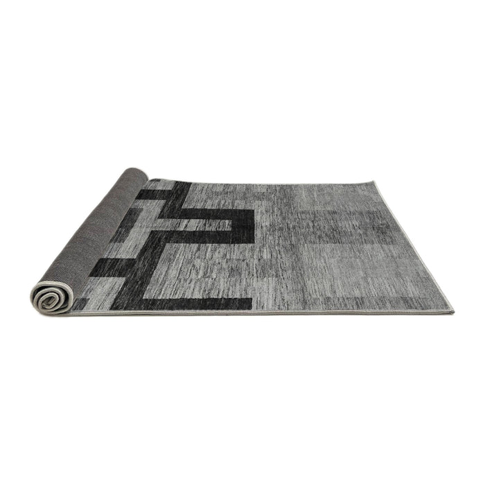 Sideview of Abstract Gray Modern Rug, abs5068gry
