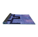 Sideview of Abstract Blue Modern Rug, abs5068blu